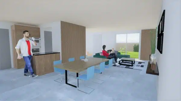 Annonce Terrain + Maison de 84 m² et 4 pièces à Saint-Senier-Sous-Avranches – Image 3