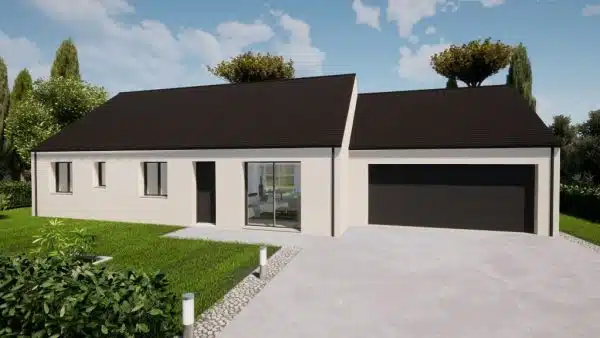 Annonce Terrain + Maison de 92 m² et 5 pièces à Juilley