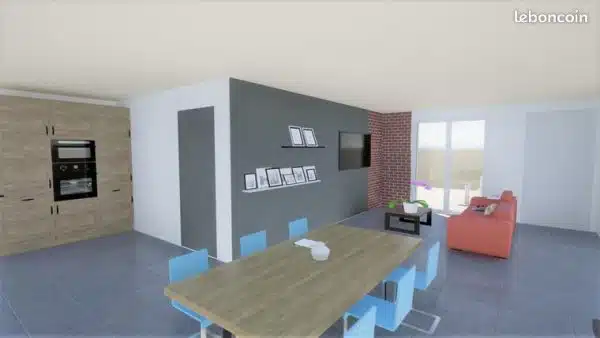 Annonce Terrain + Maison de 84 m² et 4 pièces à Romagné – Image 3