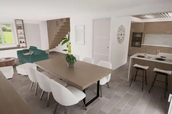 Annonce Terrain + Maison de 100 m² et 5 pièces à Changé – Image 3