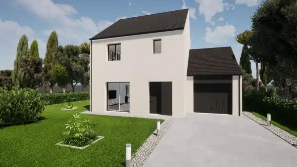 Annonce Terrain + Maison de 94 m² et 4 pièces à Saint baudelle