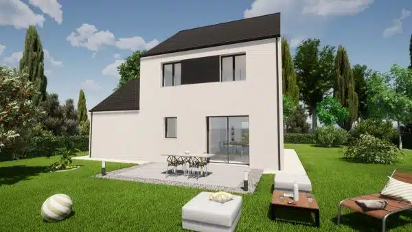 Annonce Terrain + Maison de 94 m² et 4 pièces à Saint baudelle – Image 2