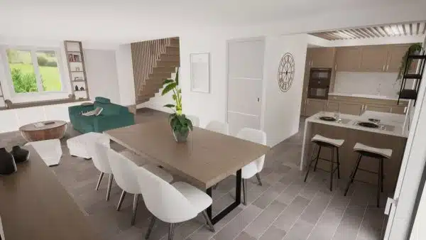 Annonce Terrain + Maison de 85 m² et 4 pièces à Commer – Image 3