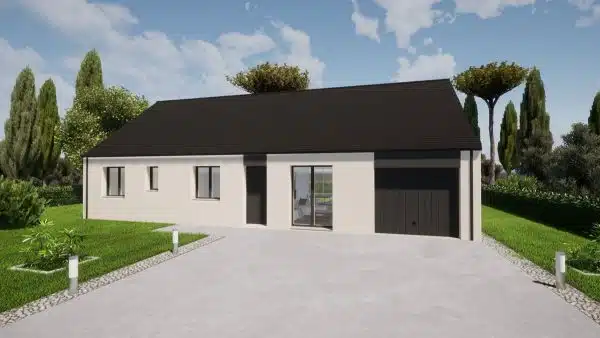 Annonce Terrain + Maison de 97 m² et 5 pièces à Montenay