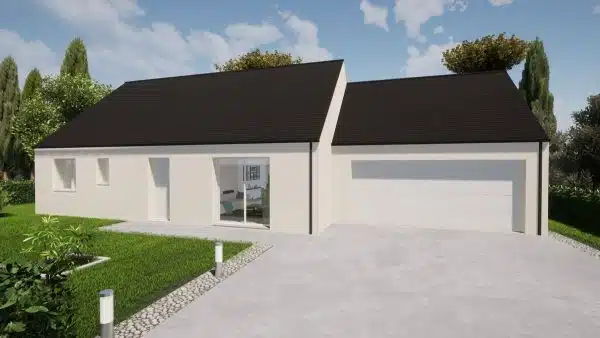 Annonce Terrain + Maison de 85 m² et 4 pièces à Hercé