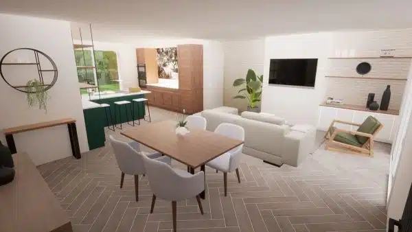 Annonce Terrain + Maison de 85 m² et 4 pièces à Hercé – Image 3