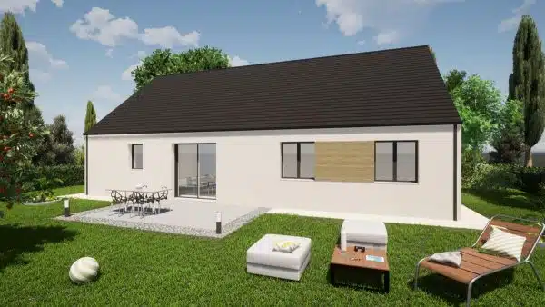 Annonce Terrain + Maison de 89 m² et 4 pièces à Montreuil poulay – Image 2